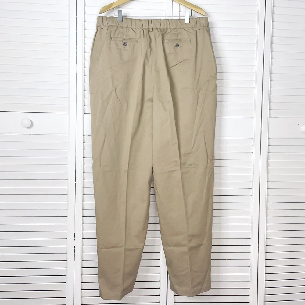 Talbots pleated khaki chinos - Picture 2 of 5